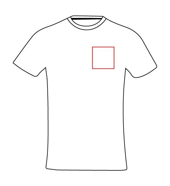  Nanaimo Printing Positions Front Left Chest