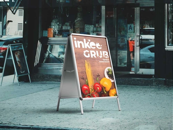  A - Stand Mockup Resturant