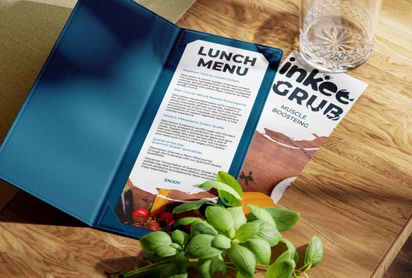  Free Menu Mockup 3