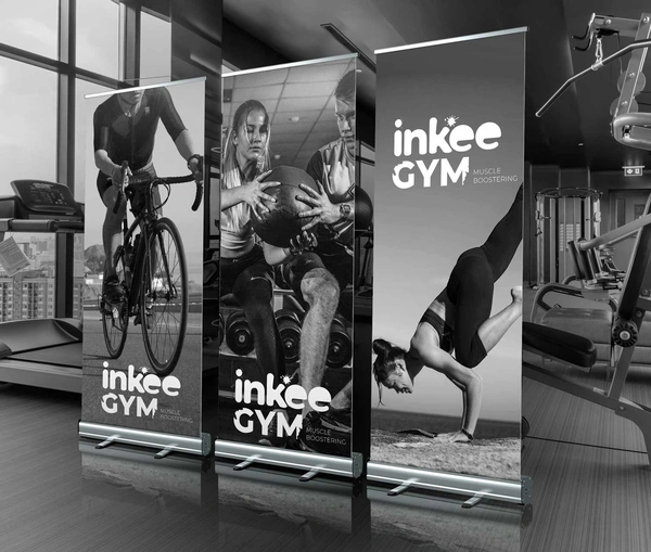  102design Rollup Mockup Scene Gym